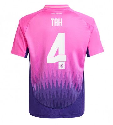 Germany Jonathan Tah #4 Replica Away Stadium Shirt Euro 2024 Short Sleeve